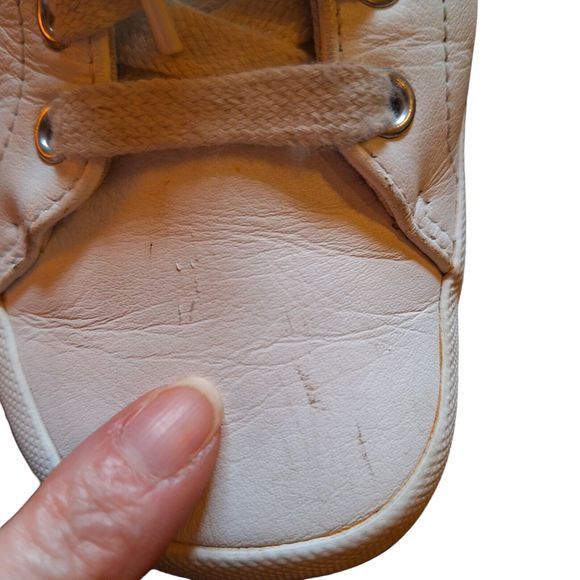 Aerosoles Women Size 8B White Fashion Sneakers Leather Sneak Out - Picture 6 of 11